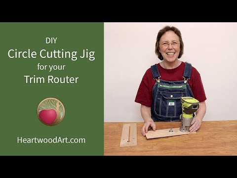 The Easiest DIY Trim Router Circle Cut Jig Ever
