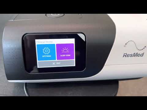 Turn Smart Start or Smart Stop On with the ResMed Airsense 11