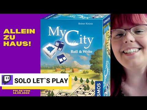 MY CITY Roll & Write ⭐ Brettspiel SOLO Spielregeln & Let´s Play (Twitch Aufzeichnung 2022)