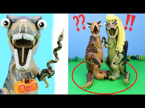 LAST DINO in the Circle WINS $1,000,000!! | Lego Jurassic World Stop Motion | Reptibian Bricks