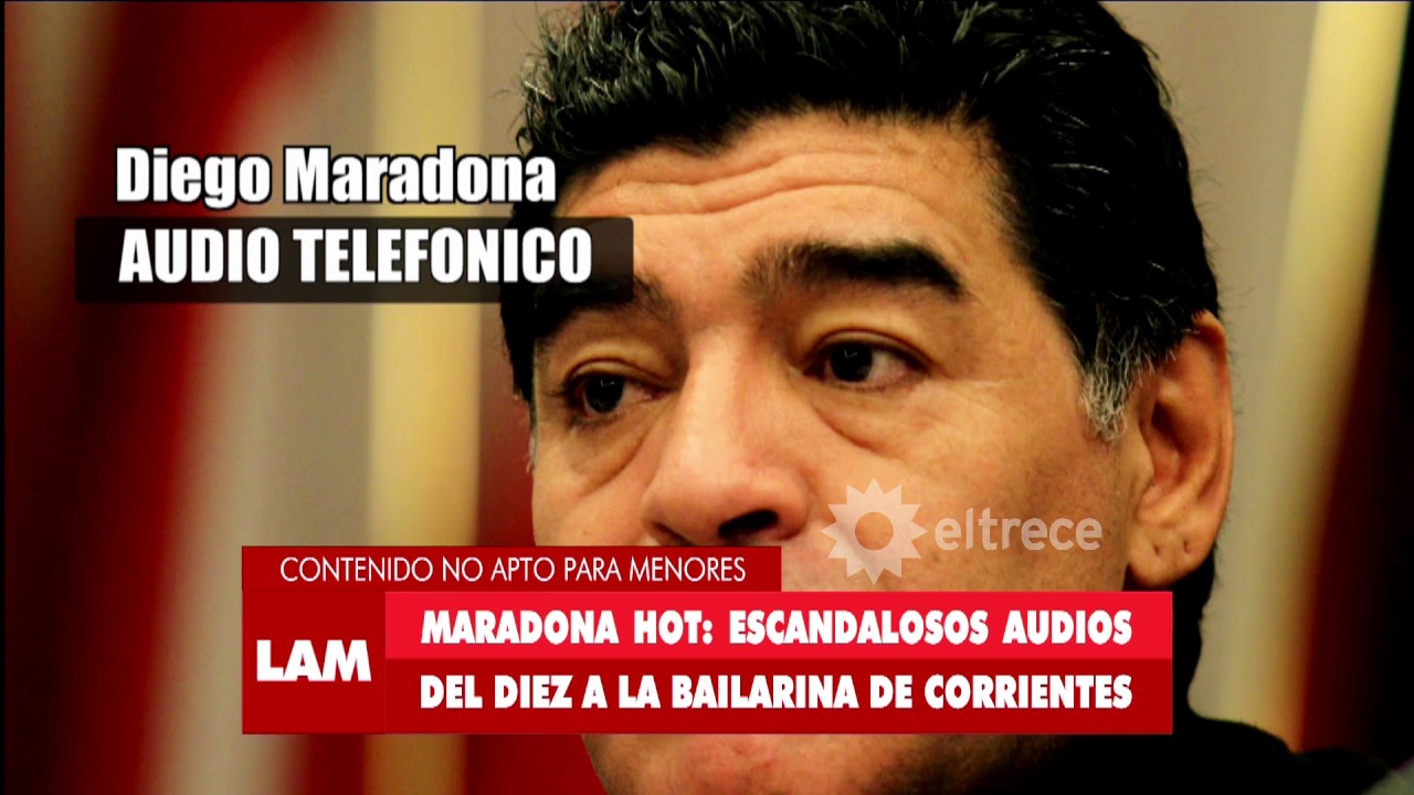 ¡El audio hot de Maradona como nunca lo escuchaste!
