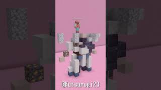 【マイクラ】白銀ノエルさんを作ってみた２！ホロライブメンバー全員作る！ #shorts  #minecraft #hololive