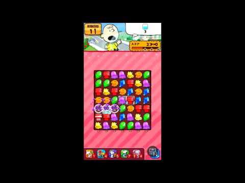 スヌーピードロップス　レベル6　クリア　攻略　Snoopy Drops Level 6 cleared　スマホゲーム