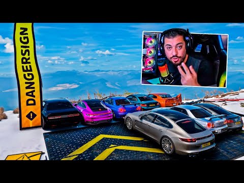 LADEIRA SEM FREIO COM CARROS DE YOUTUBERS - RENATO GARCIA VS LEO DA HORNET