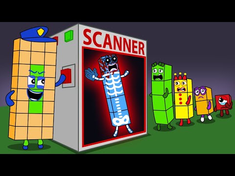 Police Created a Scanner To Find Thief Secrets??? - Numberblocks Funny Animation