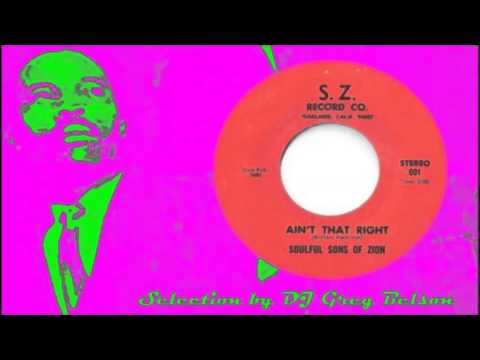 Gospel Funky Soul 45 - Soulful Sons of Zion - 'Ain't that right'
