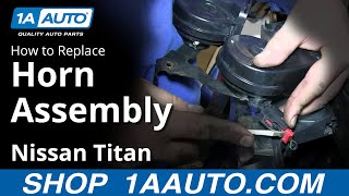 How To Replace Horn Assembly 04-15 Nissan Titan