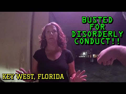 Florida Woman Busted for Disorderly Conduct - Key West, Florida - October 4, 2022