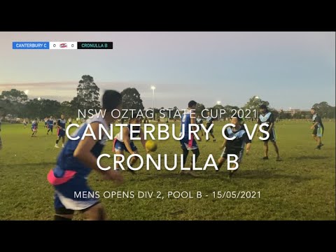 Oztag State Cup 2021 - Canterbury C vs Cronulla B - Mens Opens - 15/05/21