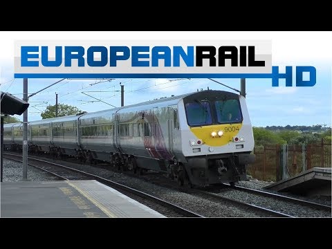 Iarnród Éireann Irish Rail 201 loco 228 + Enterprise De Dietrich 9004 passes Clongriffin Station