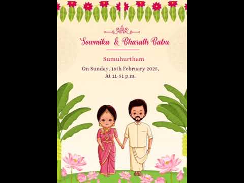 Sowmika Bharath Babu  #wedding