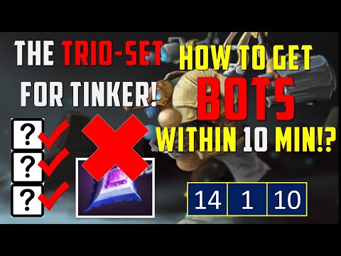 Tinker vs Windranger - How to get BOTS in 10 MIN? It's the TRIO-SET!