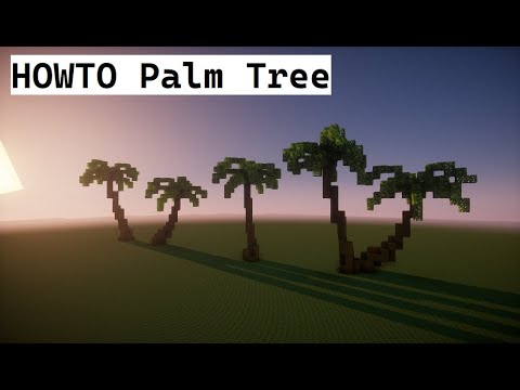 How to make Palm Tree - Minecraft Tutorial