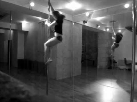 Cyd Sailor training pole dance Led Zeppelin