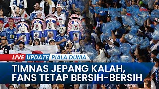 Suporter Timnas Jepang Dipuji FIFA, Tetap Besihkan Stadion Meski Samurai Biru Kalah di Piala Dunia