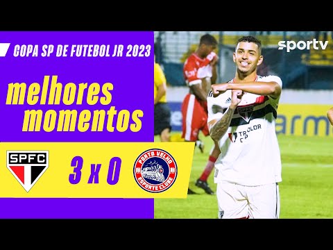 Gols e lances de São Paulo x Porto Velho