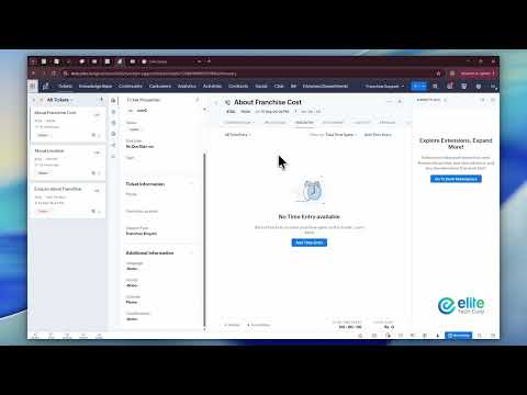 Demo Videos | Elite Tech Corp 4 zoho implementation demo videos zoho implementation demo videos, zoho demo videos, elite tech corp videos Zoho Desk for Preschool Franchise