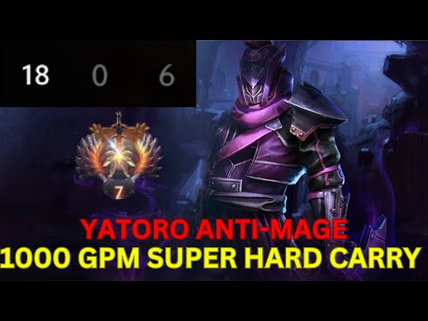 Yatoro [Anti-Mage] Hard Carry 1K GPM Master Class Immortal