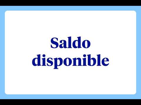 ¿Qué es el saldo disponible?