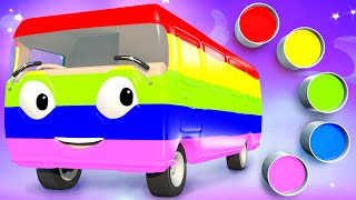 Download lagu Learn Colors with Bus Paint Finger Family Song for... mp3