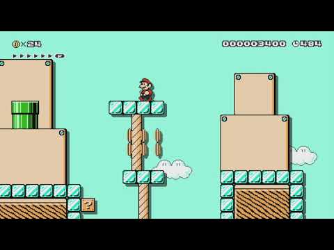 3-3 Winter Lumber Co by TheBossCda - Super Mario Maker - No Commentary 1br