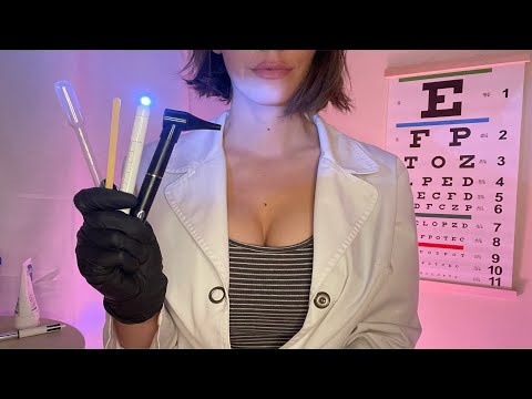 ASMR FRANÇAIS 🩺 RP DOCTEUR : Examen médical de rentrée COMPLET (yeux, oreilles, nerfs crâniens...)
