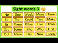 Sight words 3 🤔 | Phonics lesson | Learn with examples