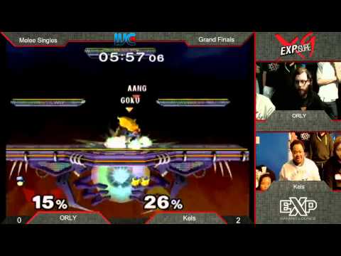 EXPosure 9 - Kels (Sheik/Pikachu/Fox) vs. ORLY (Falcon) Melee Singles Grand Finals