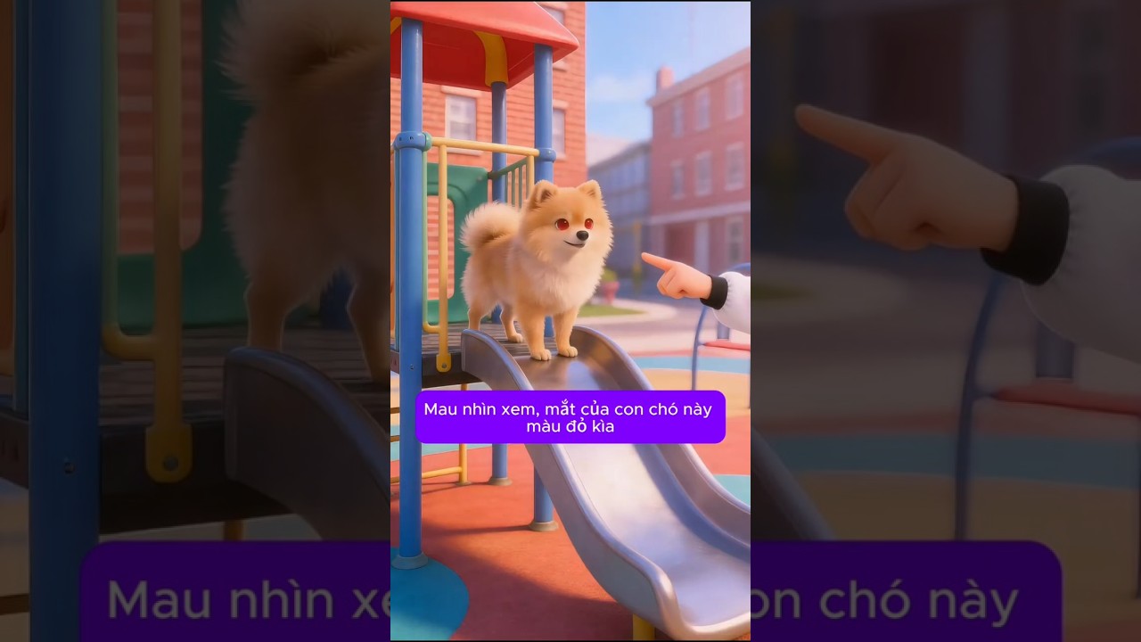 Mắt của chú chó này có màu đỏ