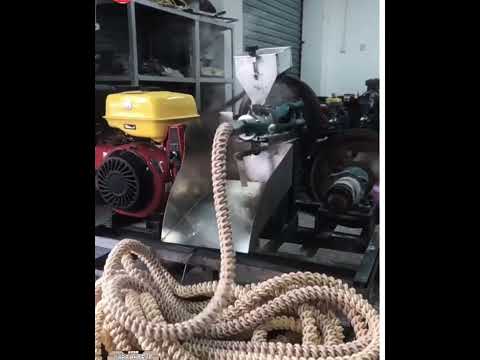 Rope making machine?  No!  This is puffed food production machine!