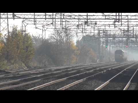 31452 thrashes Cheddington working 5Q58 dragging SE 375616 to Derby - 1st November 2015
