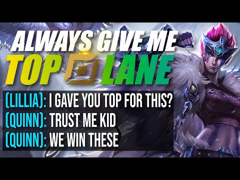 My jungler thought he made a mistake by trusting my Quinn, but then I carried him