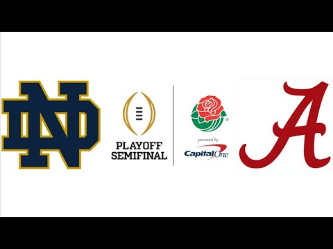 2021 CFP Semifinal, Rose Bowl, #4 Notre Dame vs #1 Alabama (Highlights)