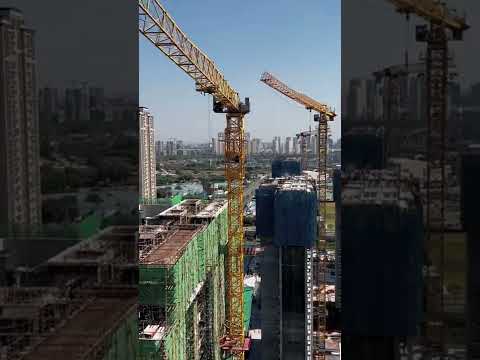 Tower crane pouring concrete#shorts