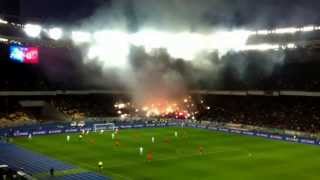 preview picture of video 'Dynamo Kyiv v Shakhtar Donetsk pyro'