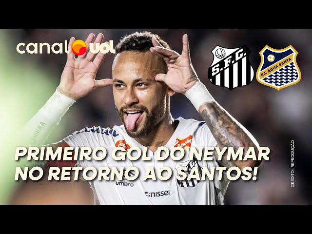 Neymar cobra pênalti e marca o primeiro gol desde a volta ao Santos