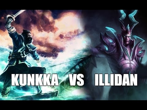 !Attacker Kunkka vs Illidan Terrorblade  - Dota 2 6,88