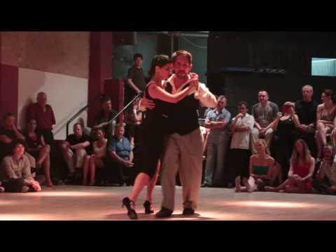  Guillermo Barrionuevo  and  Mariela Sametband  are  dancing  to  "  No MIentas  "  by  Juan D'Arienzo