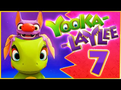 Yooka-Laylee 100% Walkthrough Part 7 (PS4, PC, XONE) - Glitterglaze Glacier Expanded - No Commentary
