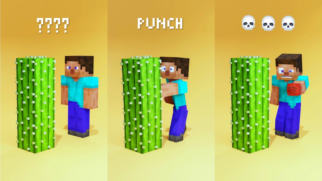 Minecraft Steve vs Dangerous Experiments – Satisfying Compilation 💀🔥