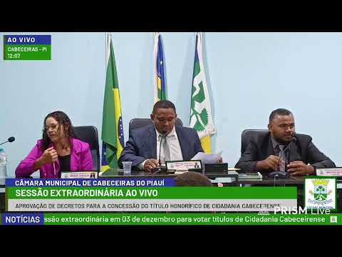 SESSÃO EXTRAORDINÁRIA 03 DE DEZEMBRO