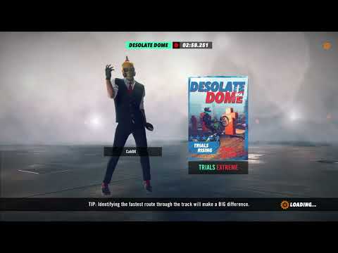 Trials Rising: R. A. C. E. - Desolate Dome Extreme Track (Gold medal)