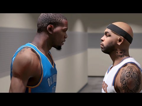 NBA 2K15 MY CAREER PLAYOFFS NFG1 PS4 - Kevin Durant Almost Dropped 50 on Carmelo Anthony!