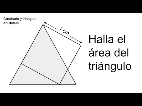 HALLAR EL ÁREA DEL TRIÁNGULO EQUILÁTERO. Geometría Básica