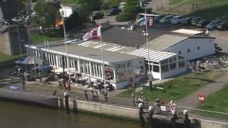 preview picture of video 'Die Schiffsbegrüßungsanlage in Rendsburg'