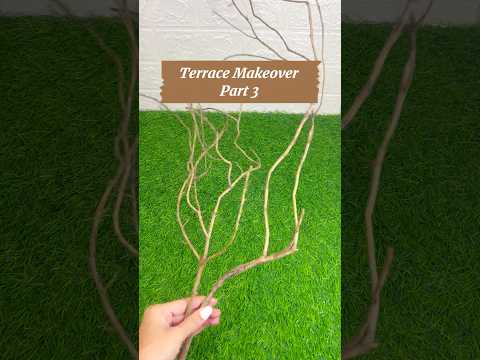 Terrace Makeover Part 3 #balconydecor #diy #makeover #balconygarden #diytable #craft