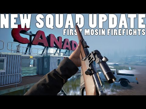 FIRST FIREFIGHTS WITH A NEW MOSIN NAGANT RIFLE - SQUAD V2 Gameplay