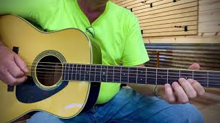 Video thumbnail for Yamaha LL6M ARE Acoustic Guitar Demo by Denny Ray Wolf by Jake Stogdill Guitar