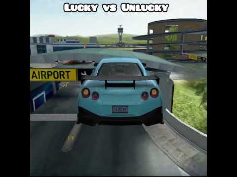 Lucky vs Unlucky [extreme car driving simulator] #shorts #youtubeshorts #mggamerz
