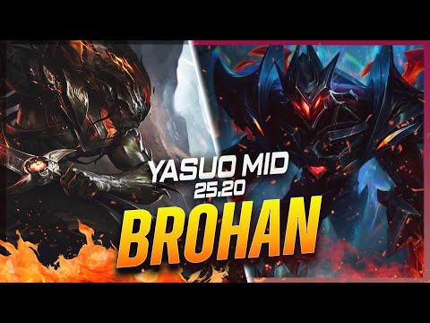 BROHAN - Yasuo vs Zed MID Patch 25.20 - Yasuo Gameplay